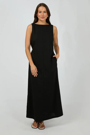 Silent Theory Tallow Tie Maxi Dress Black