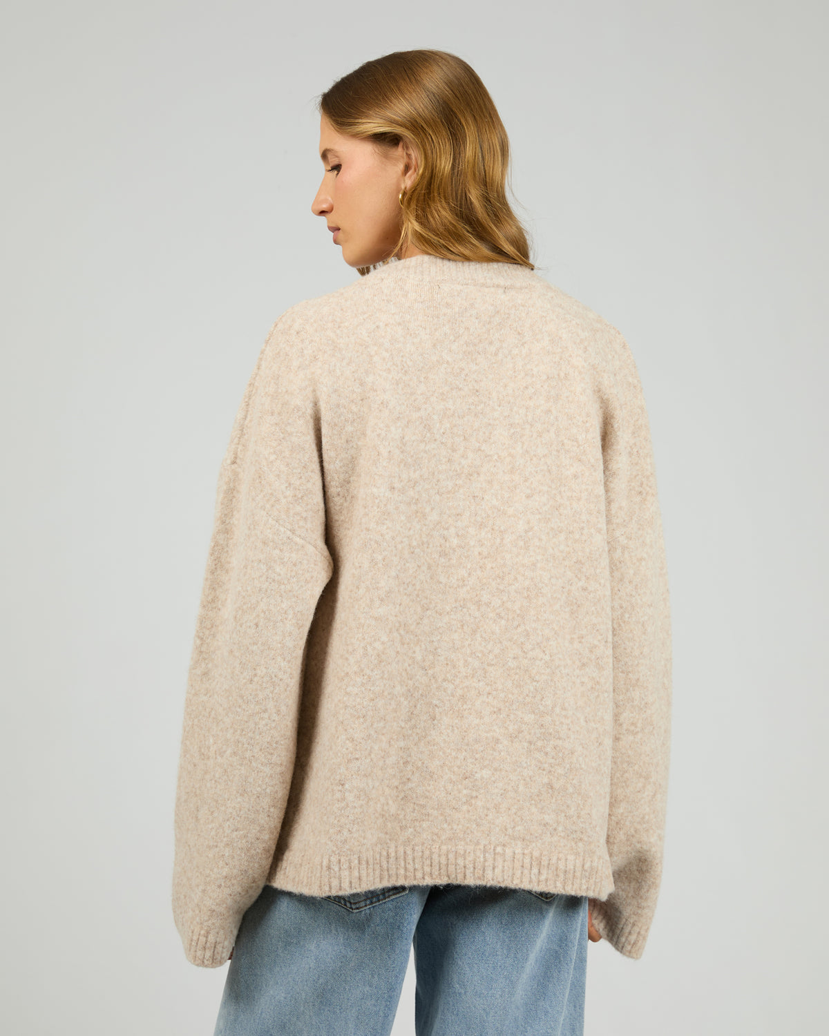 Silent Theory Willow Knit Cardigan Oat
