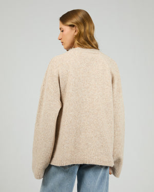 Silent Theory Willow Knit Cardigan Oat