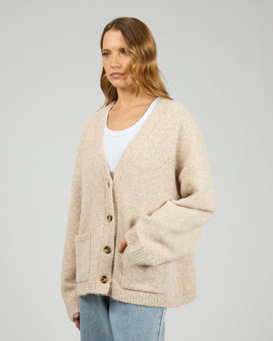 Silent Theory Willow Knit Cardigan Oat
