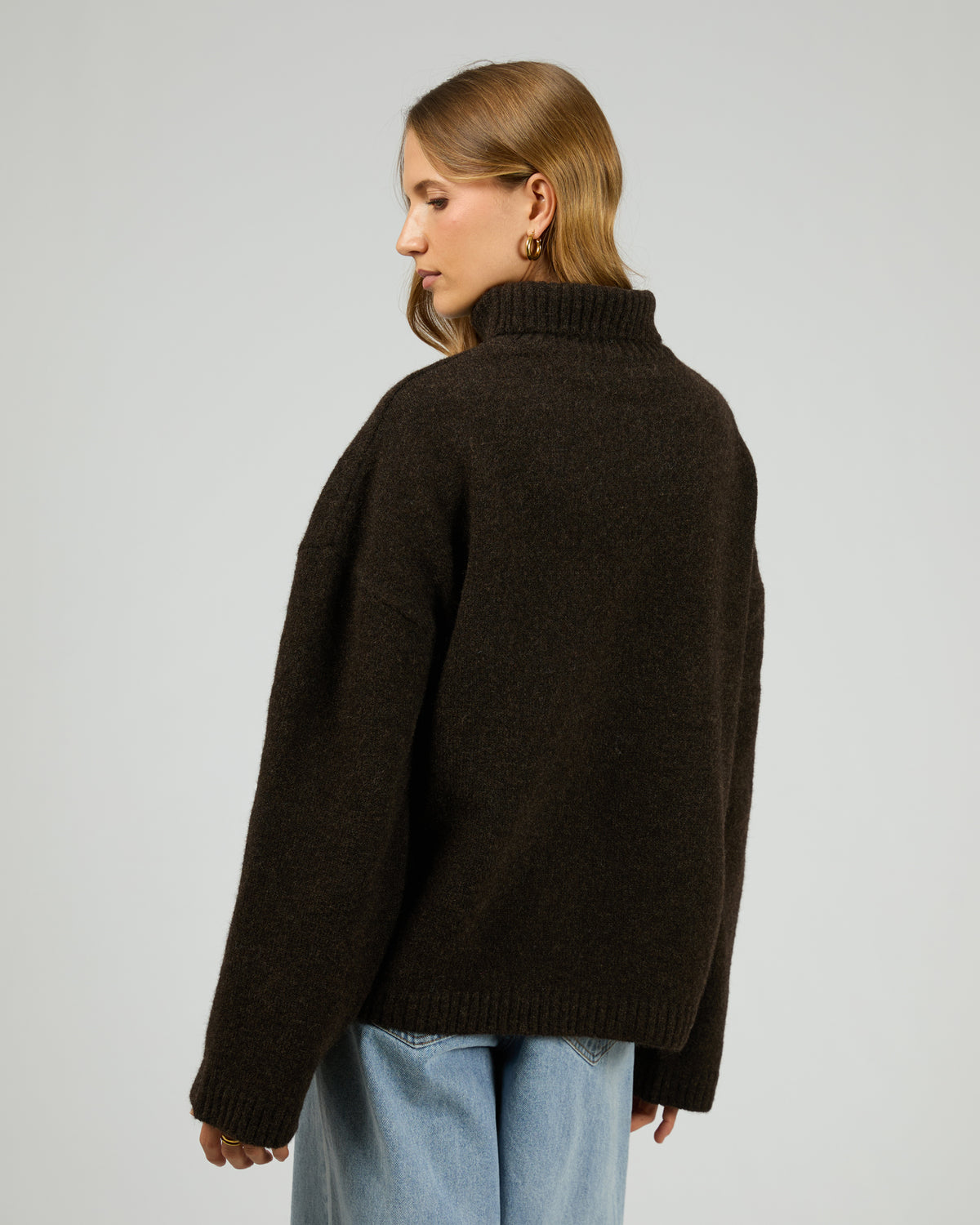 Silent Theory Willow Knit Jumper Chocolate
