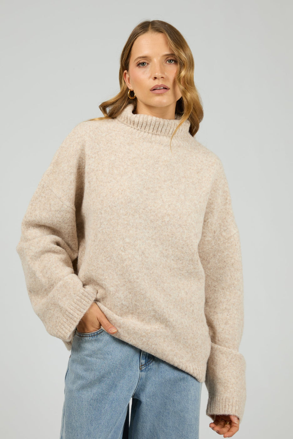 Silent Theory Willow Knit Jumper Oat