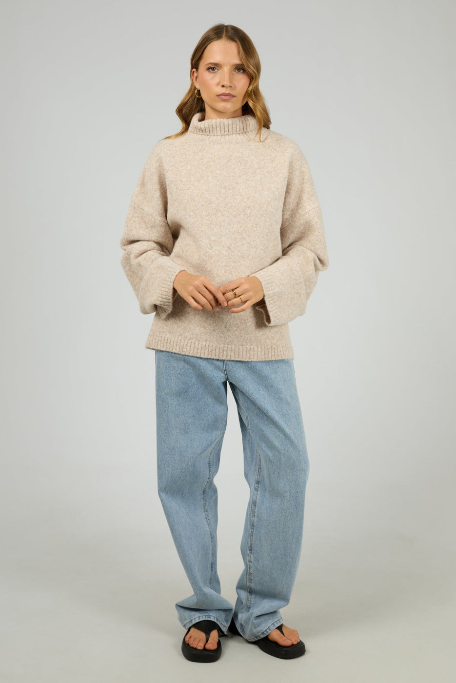 Silent Theory Willow Knit Jumper Oat