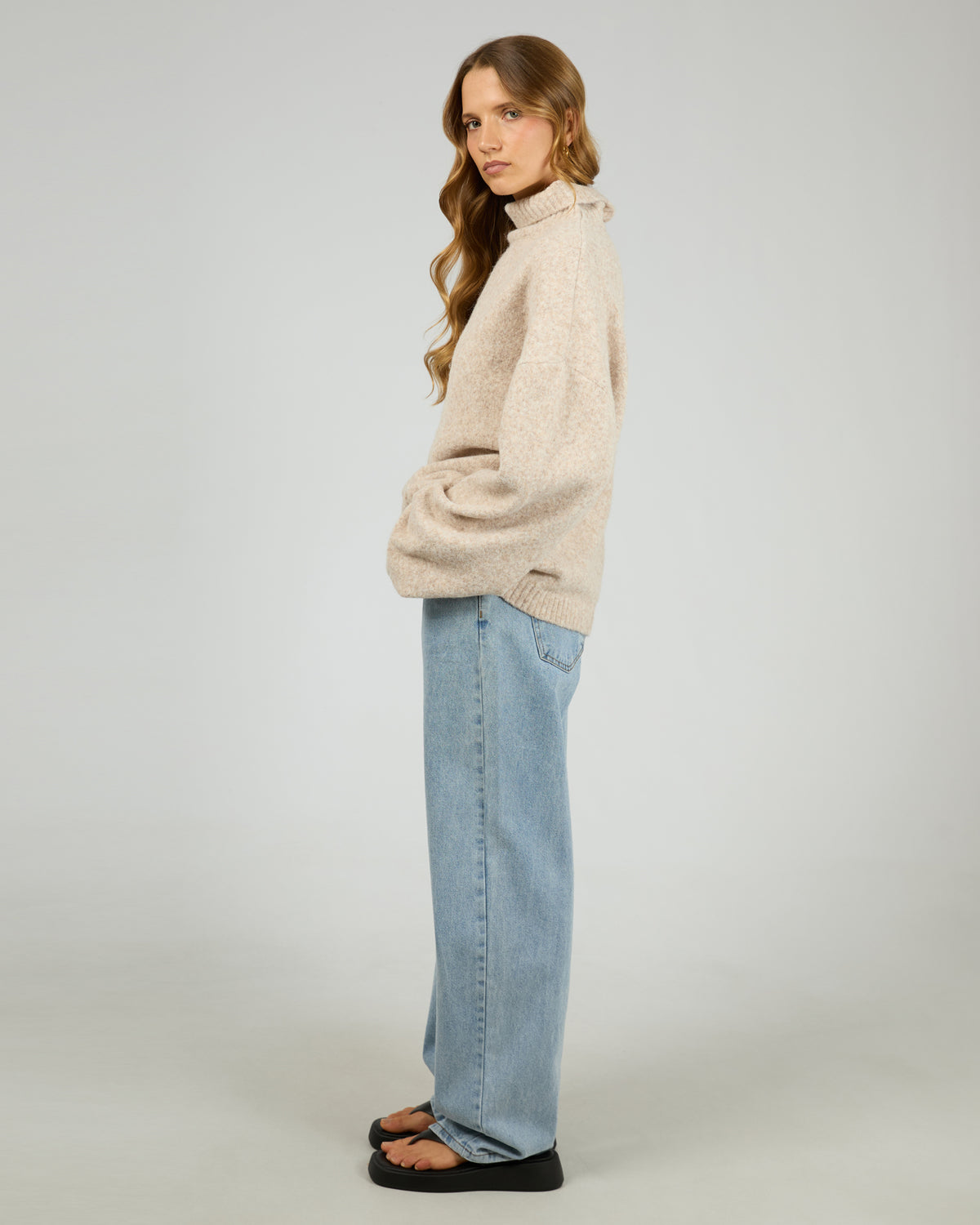 Silent Theory Willow Knit Jumper Oat