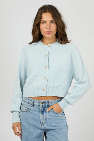 Silent Theory Lotus Knit Cardigan Light Blue