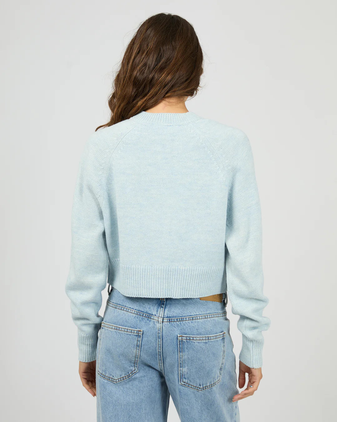 Silent Theory Lotus Knit Cardigan Light Blue