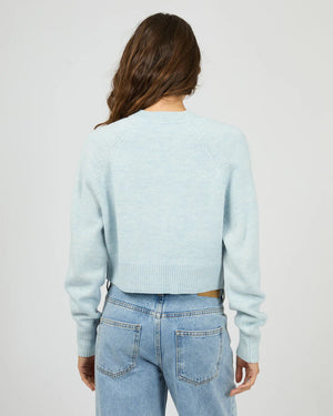 Silent Theory Lotus Knit Cardigan Light Blue