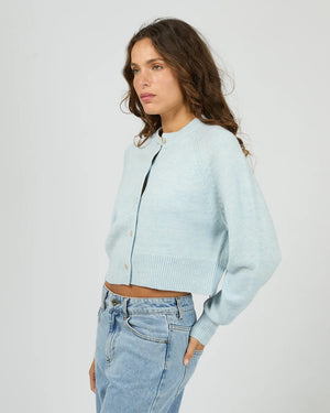 Silent Theory Lotus Knit Cardigan Light Blue