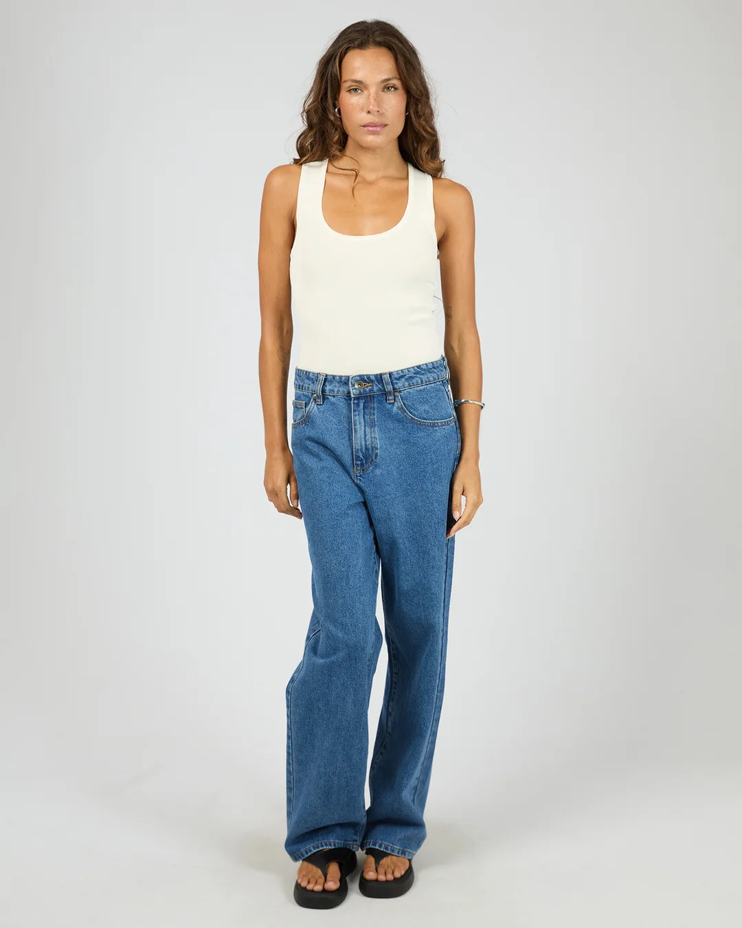 Silent Theory Ollie Scoop knit Tank White