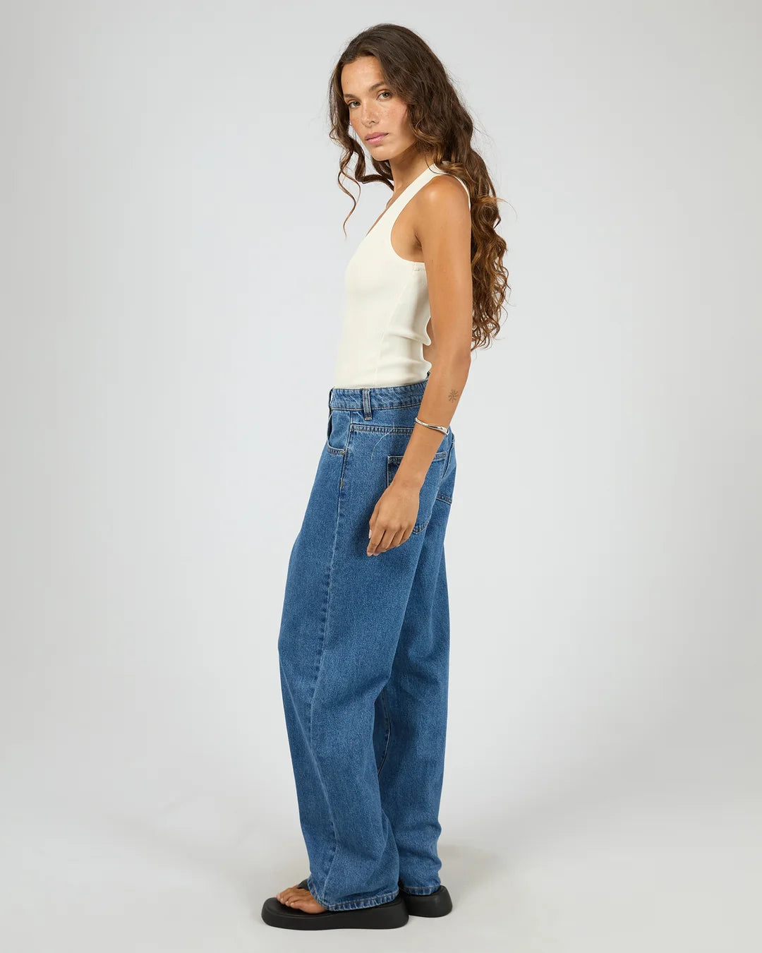 Silent Theory Ollie Scoop knit Tank White