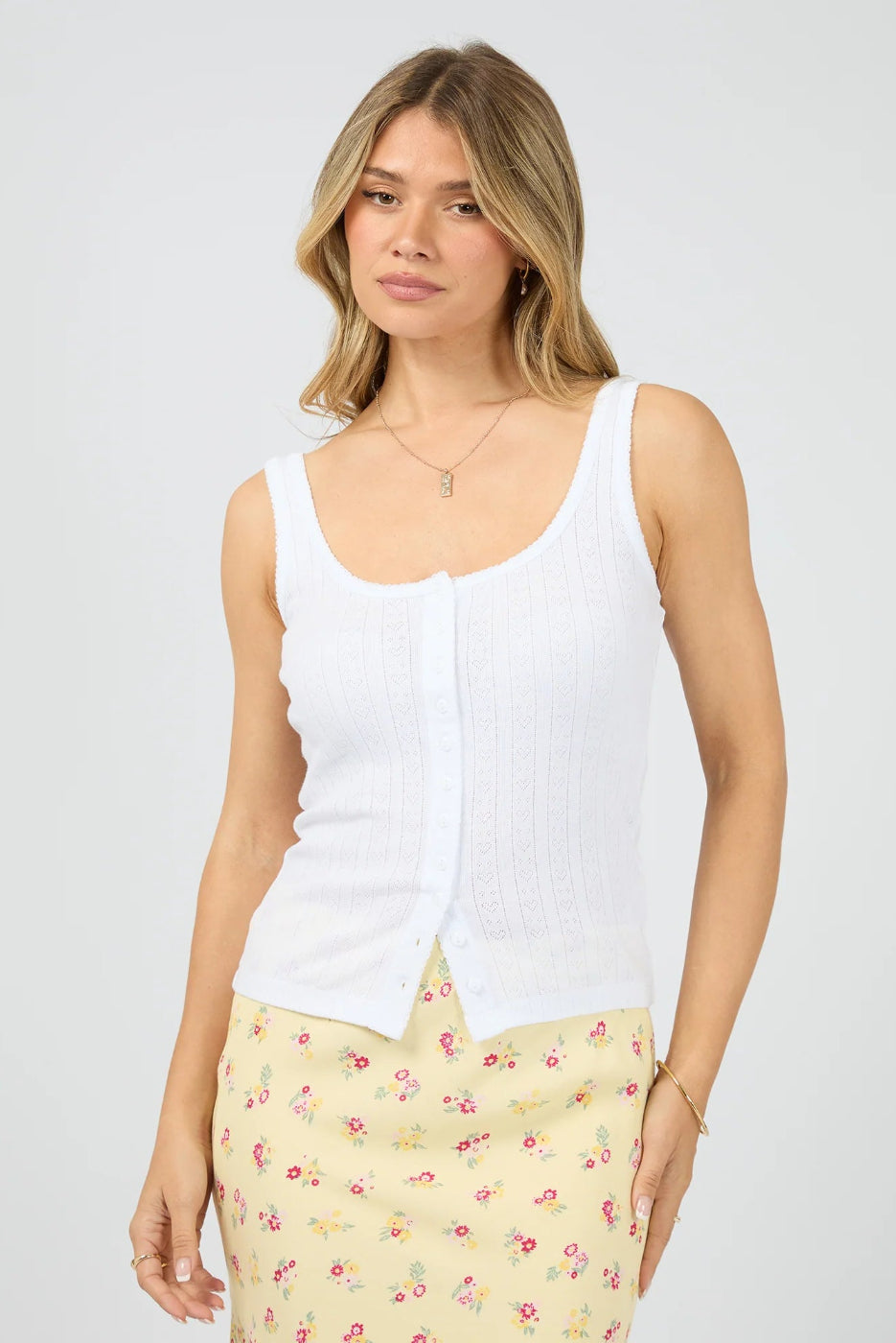 All About Eve Tia Tank White