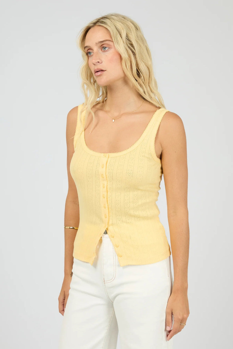 All About Eve Tia Tank Yellow