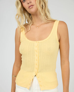 All About Eve Tia Tank Yellow