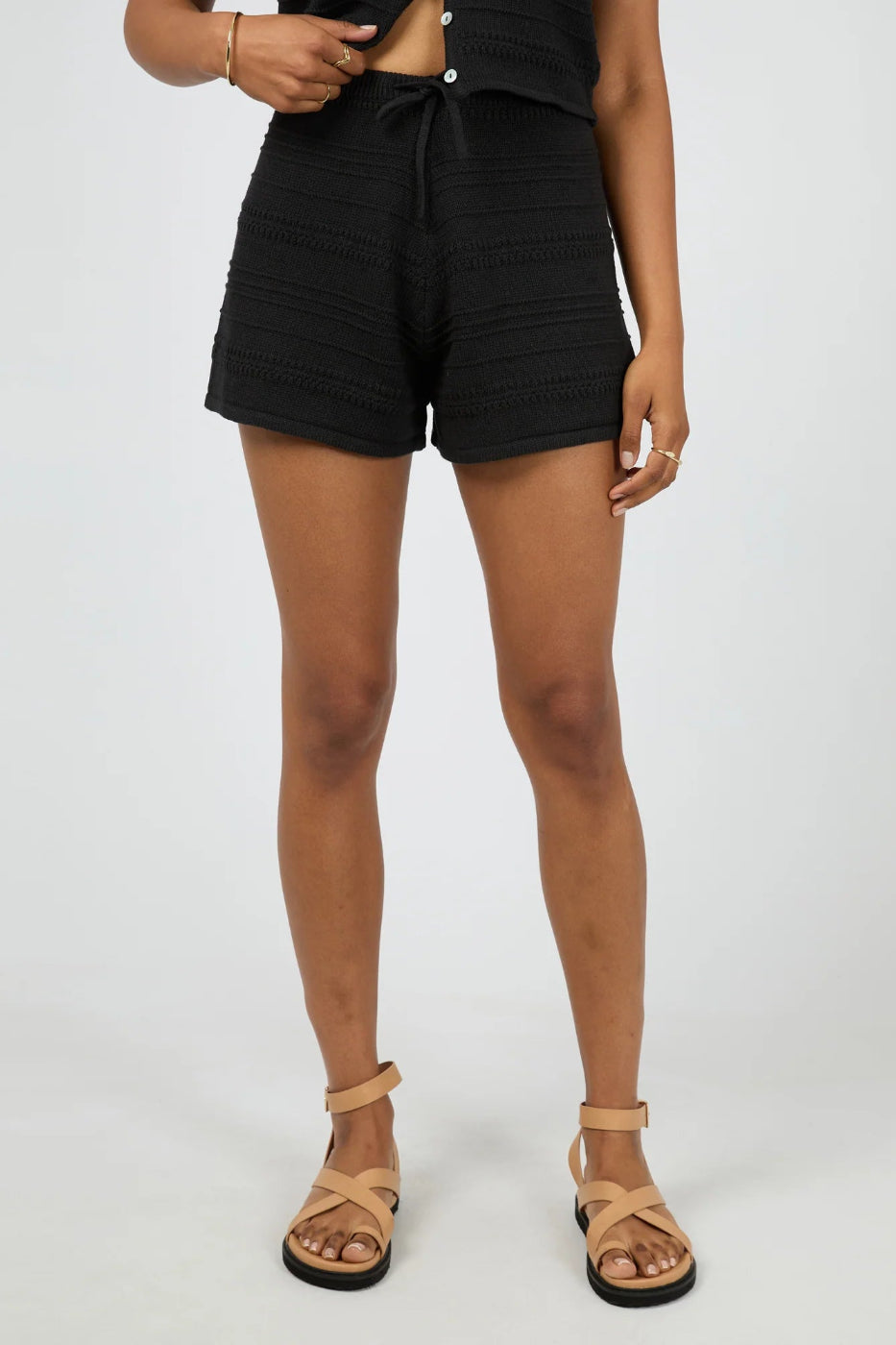 All About Eve Coen Knit Short Black