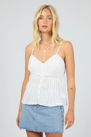 All About Eve Winslet Top White