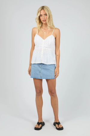 All About Eve Winslet Top White