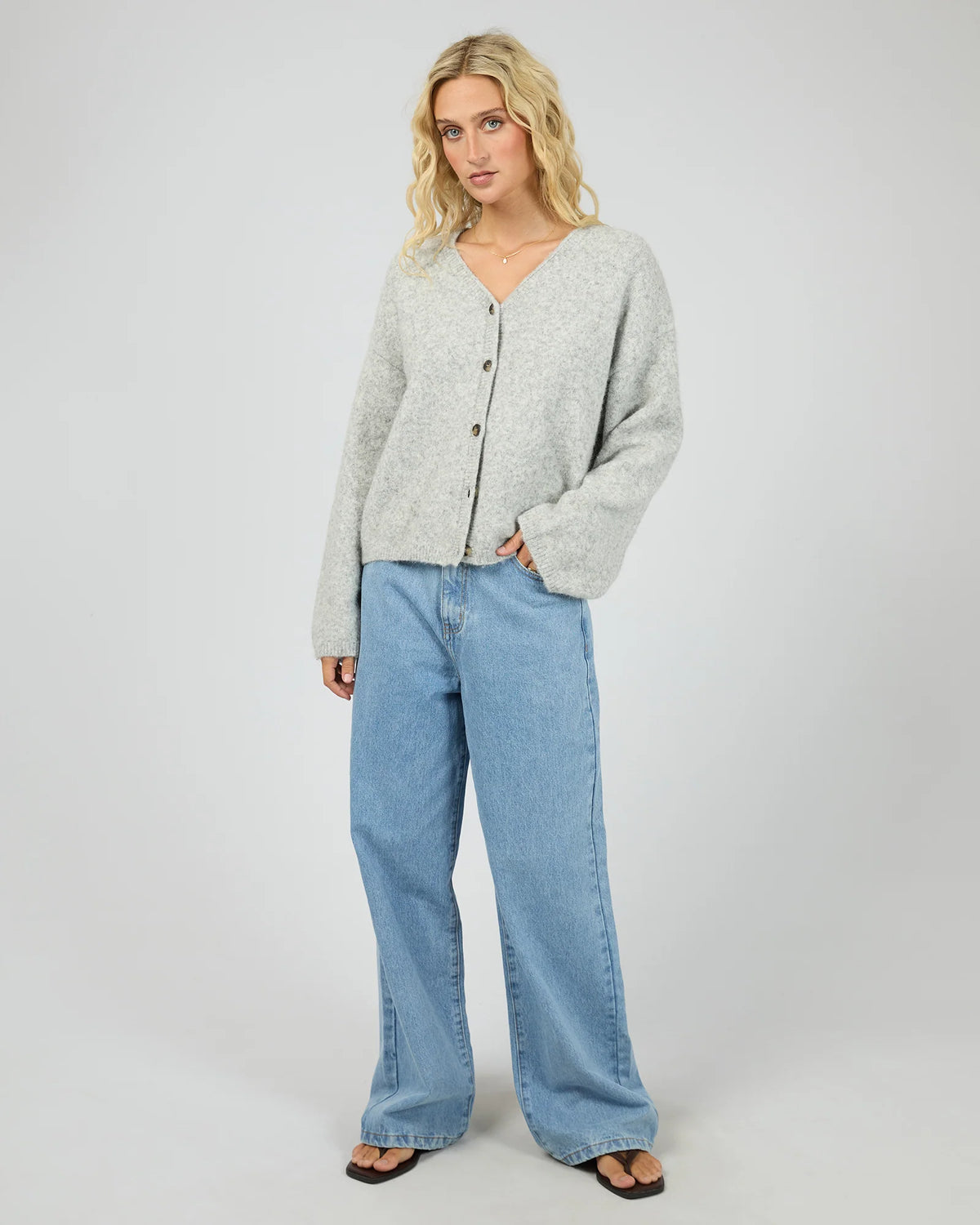 All About Eve Nova Cardigan Grey Marle
