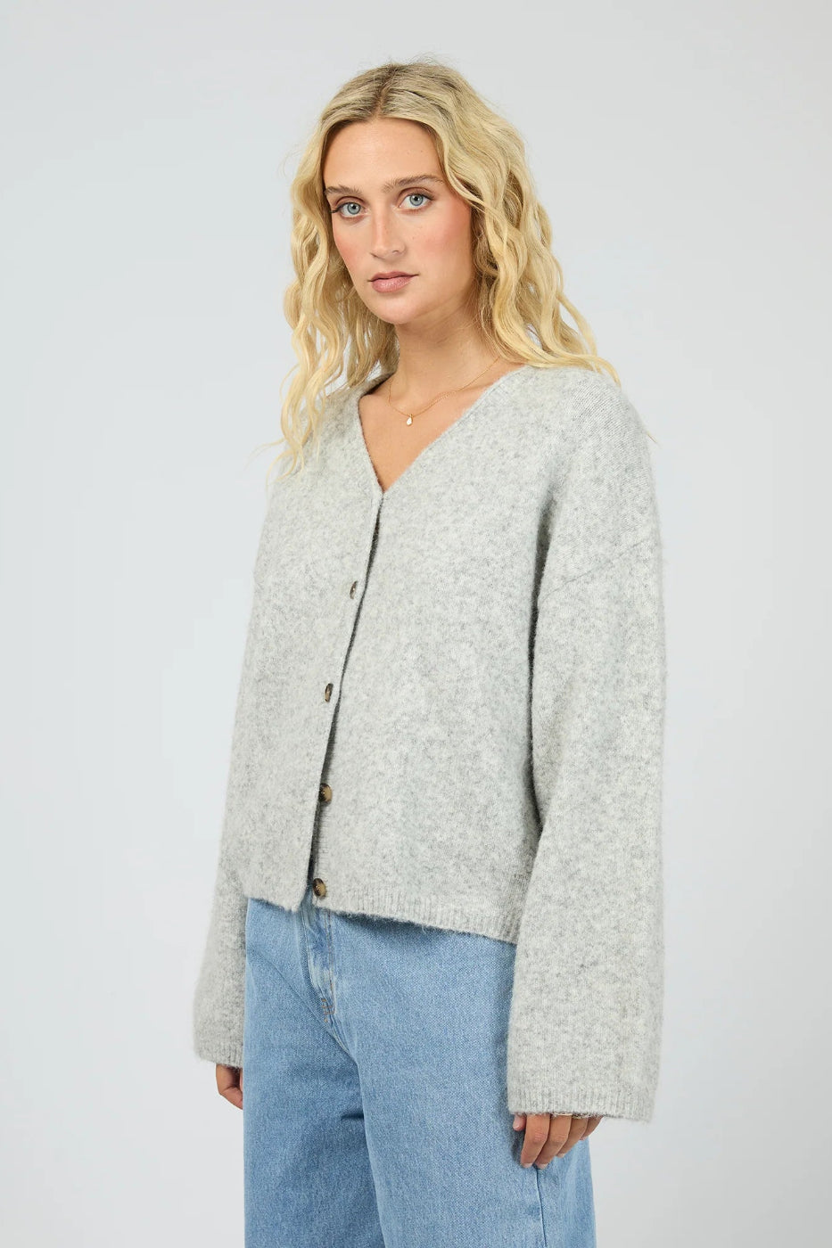All About Eve Nova Cardigan Grey Marle