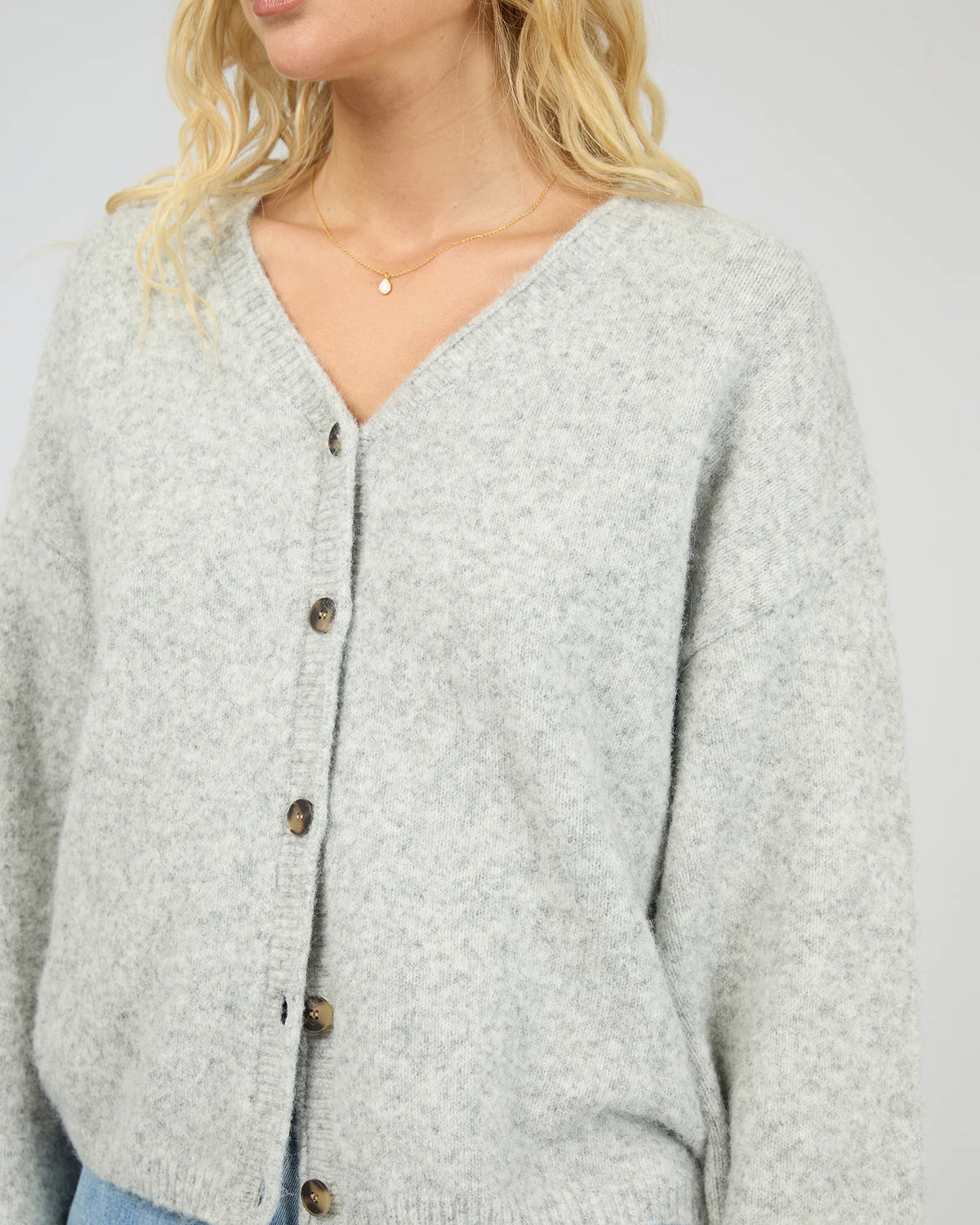 All About Eve Nova Cardigan Grey Marle