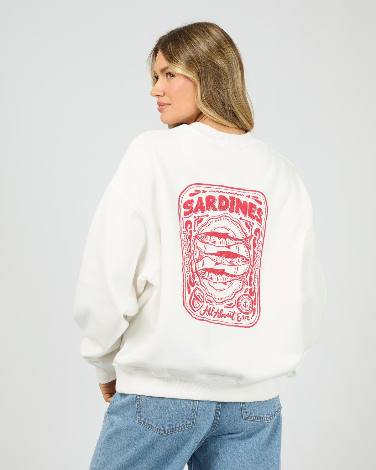 All About Eve Skipper Box Crew Vintage White