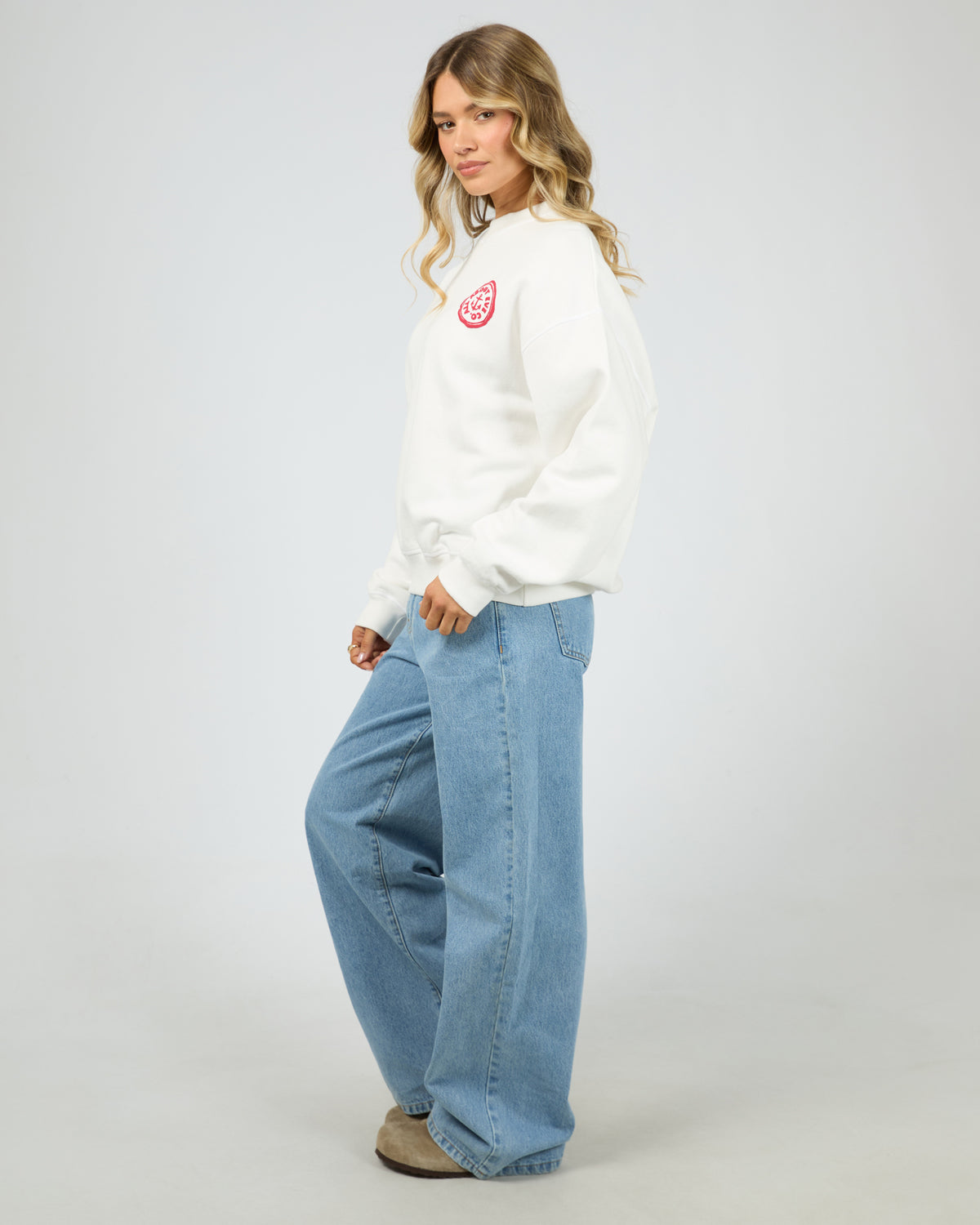 All About Eve Skipper Box Crew Vintage White