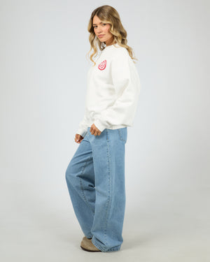 All About Eve Skipper Box Crew Vintage White