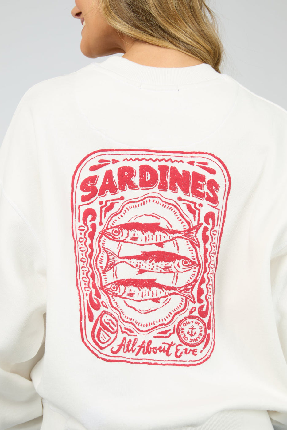 All About Eve Skipper Box Crew Vintage White