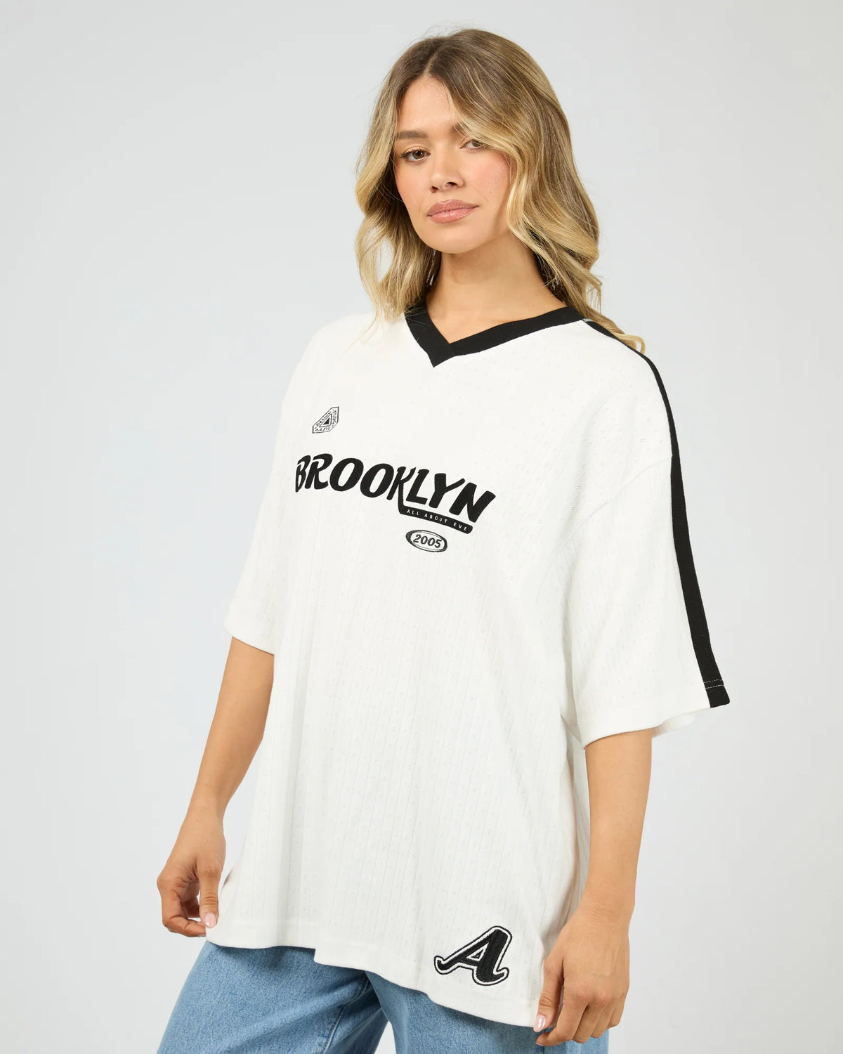 All About Eve Kings Oversized Tee White