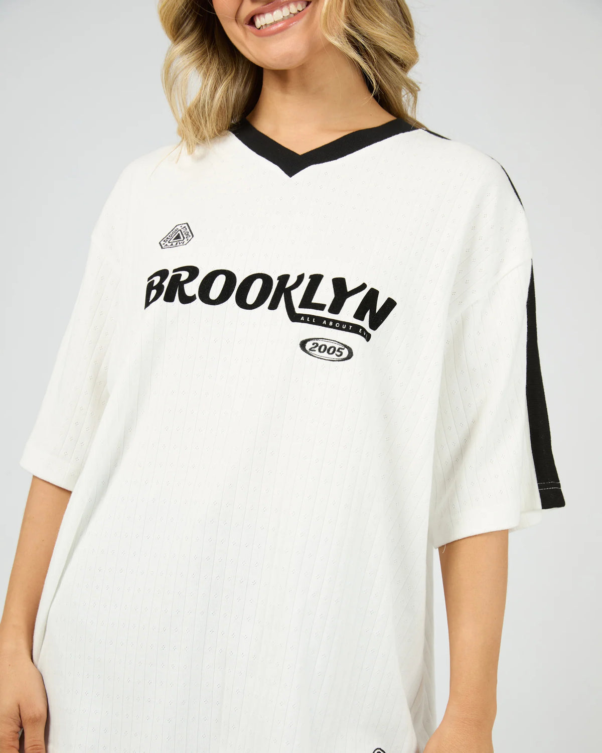 All About Eve Kings Oversized Tee White