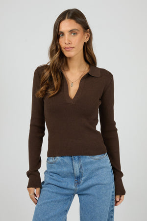 All About Eve Cecilia Knit Brown