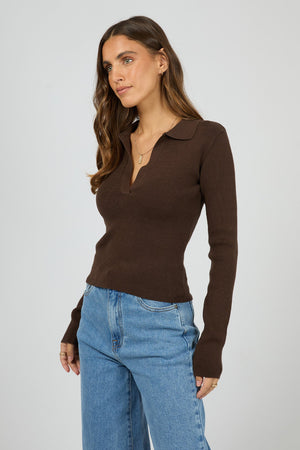 All About Eve Cecilia Knit Brown