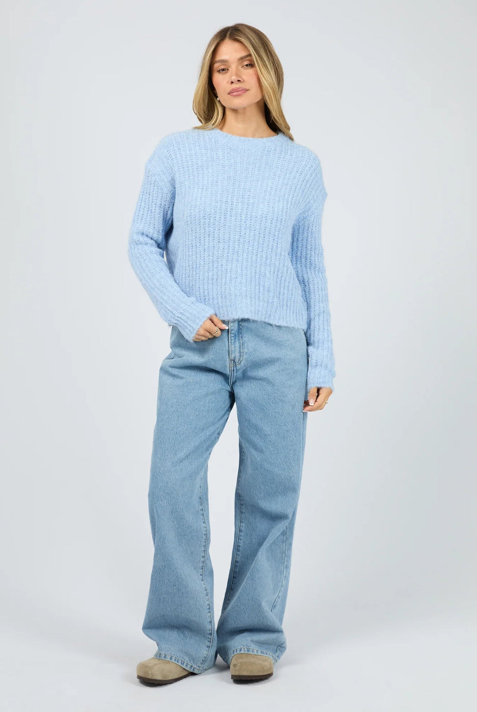 All About Eve Ivy Knit Jumper Ocean Blue