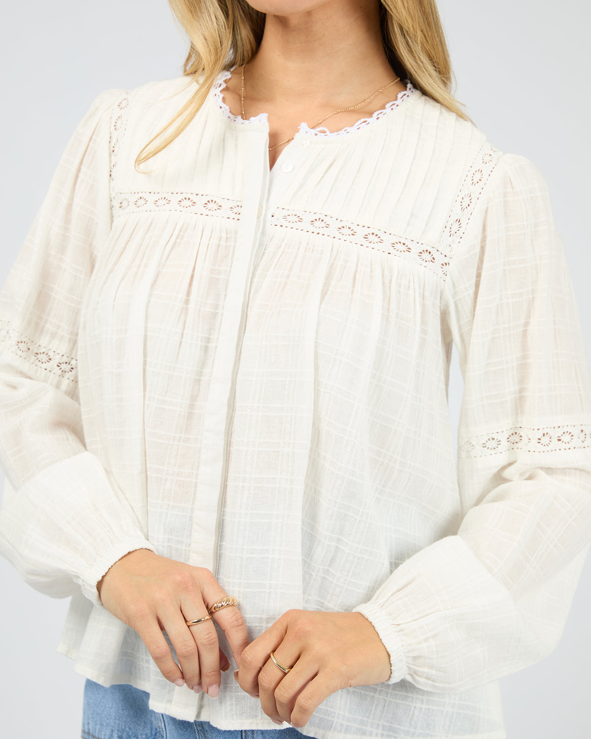 All About Eve Lark Shirt Vintage White