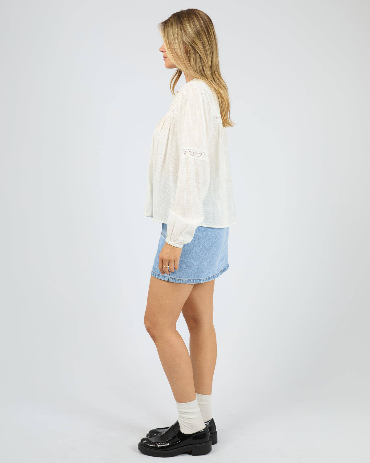 All About Eve Lark Shirt Vintage White