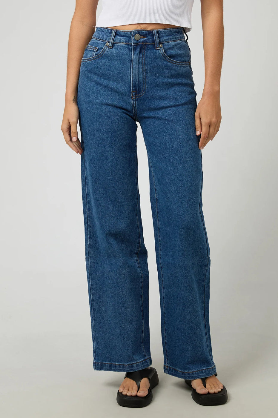 All About Eve Jacqui Wide Leg Jean Heritage Blue