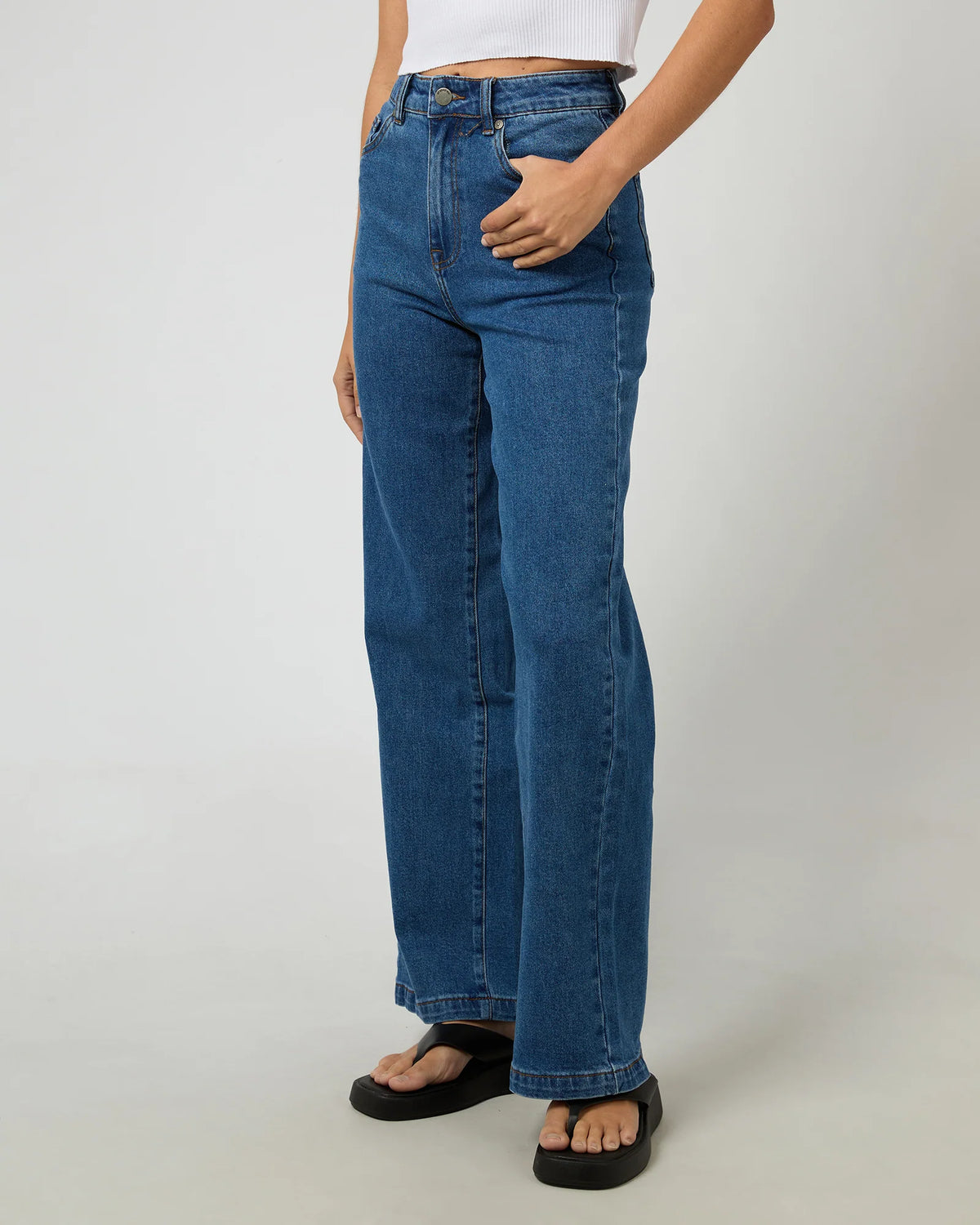 All About Eve Jacqui Wide Leg Jean Heritage Blue