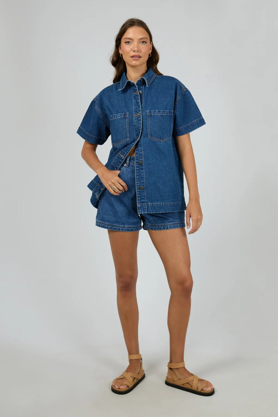 All About Eve Simi Denim Shirt Heritage Blue