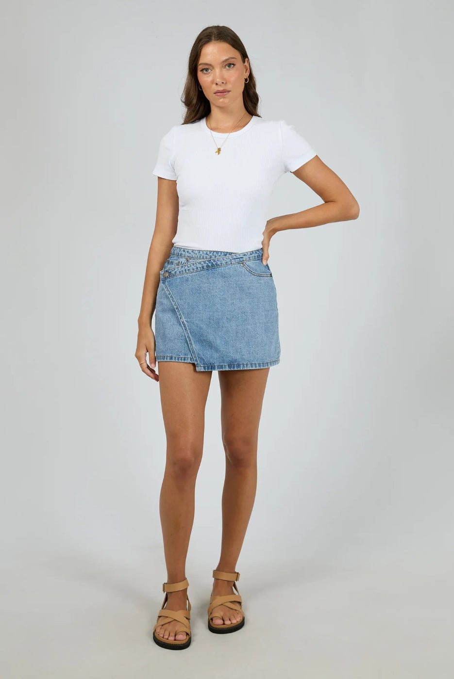 All About Eve Lenni Mini Skort Light Blue