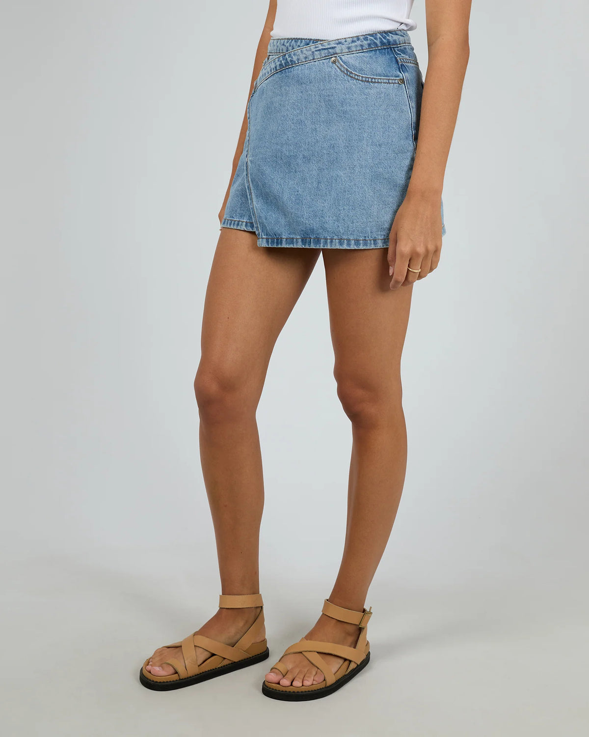 All About Eve Lenni Mini Skort Light Blue