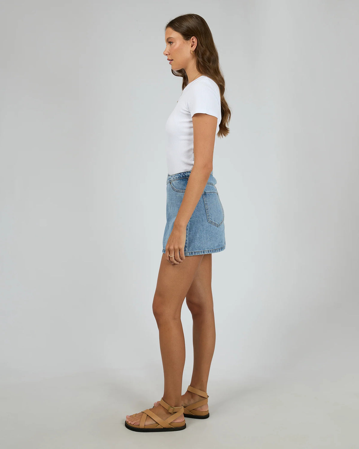All About Eve Lenni Mini Skort Light Blue