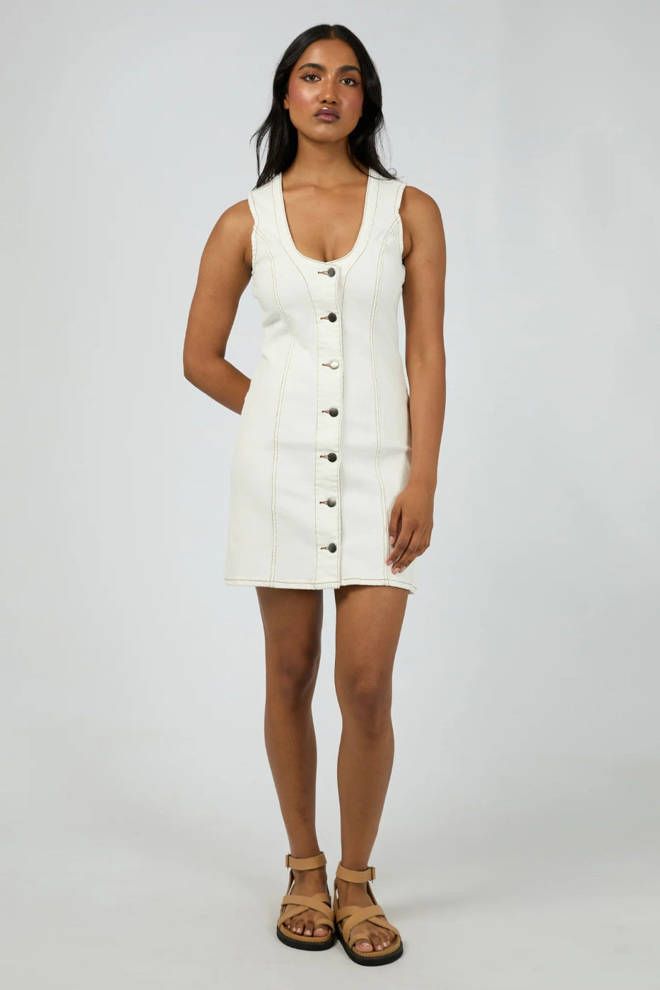 All About Eve Peta Mini Dress White