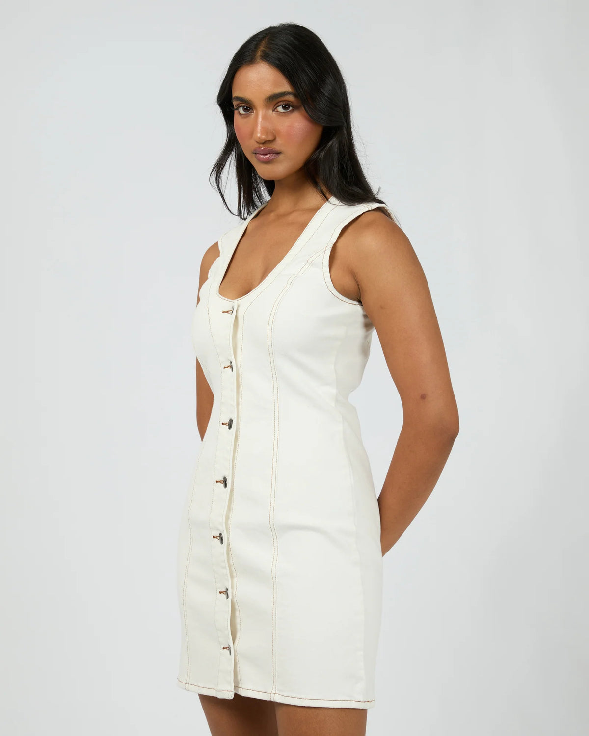 All About Eve Peta Mini Dress White