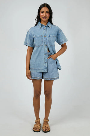 All About Eve Simi Denim Shirt Light Blue