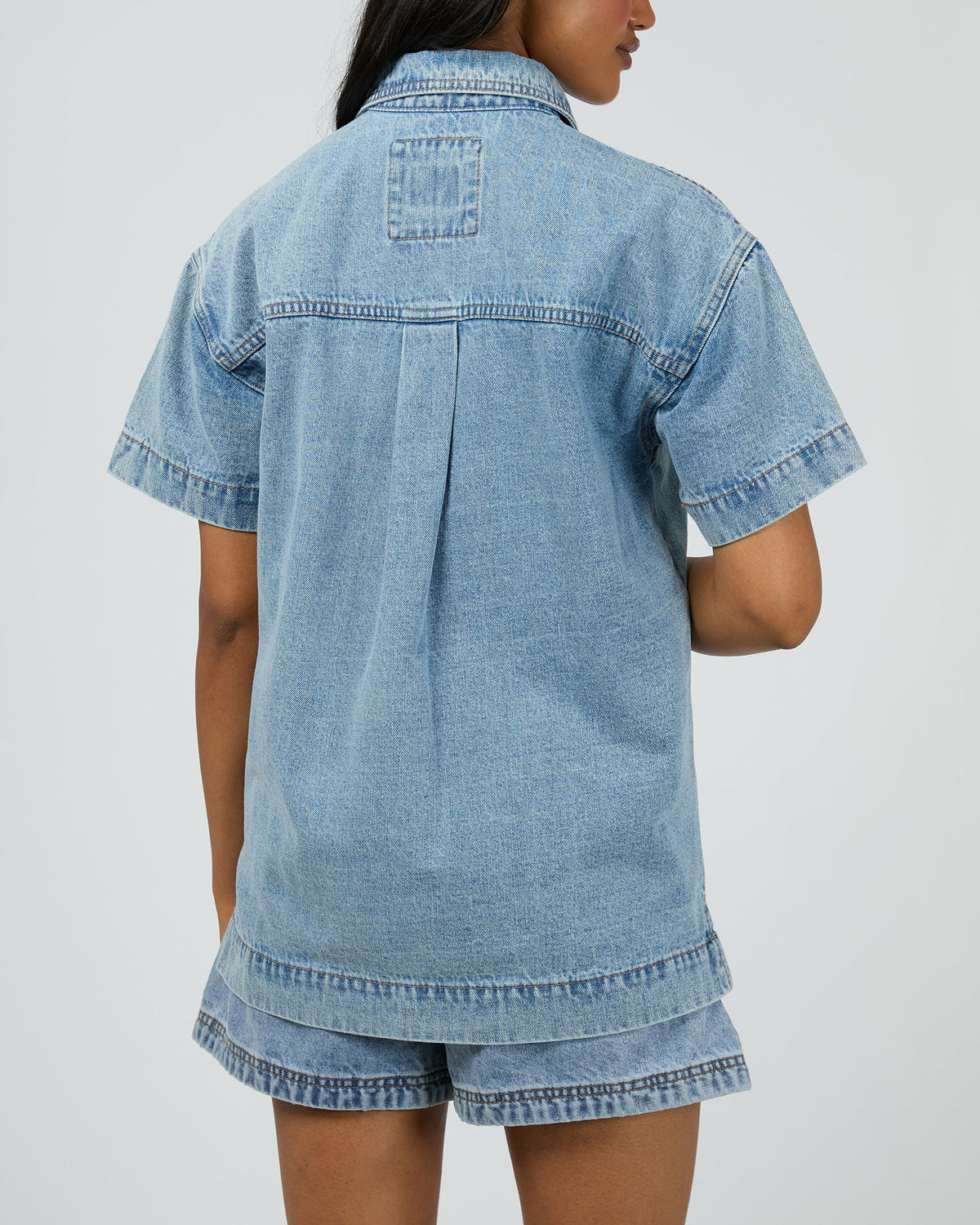 All About Eve Simi Denim Shirt Light Blue