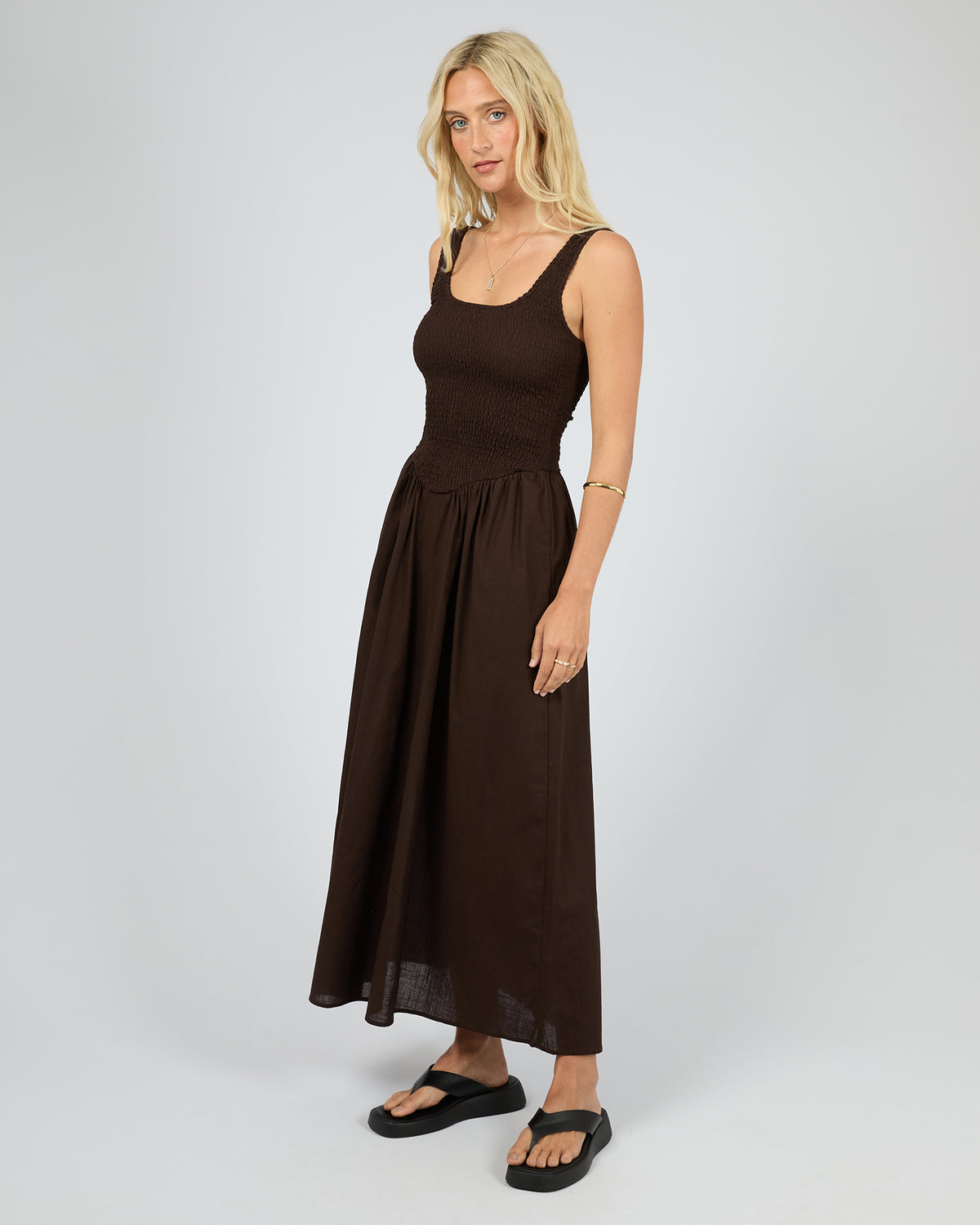 All About Eve Essential Maxi Dress Brown