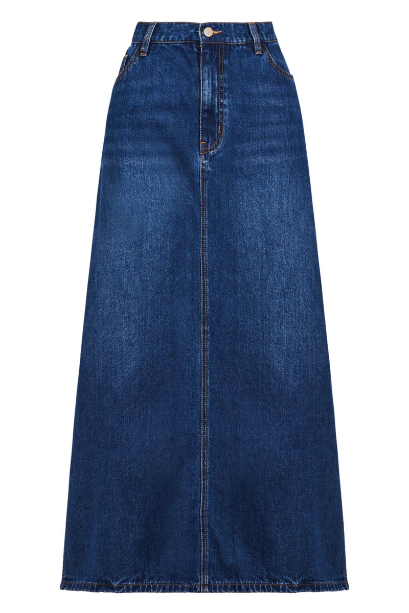 Haven Dalton Denim Skirt Indigo