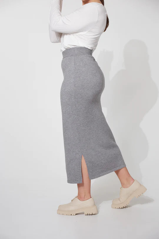 Haven Nikolai Knit Skirt Gray
