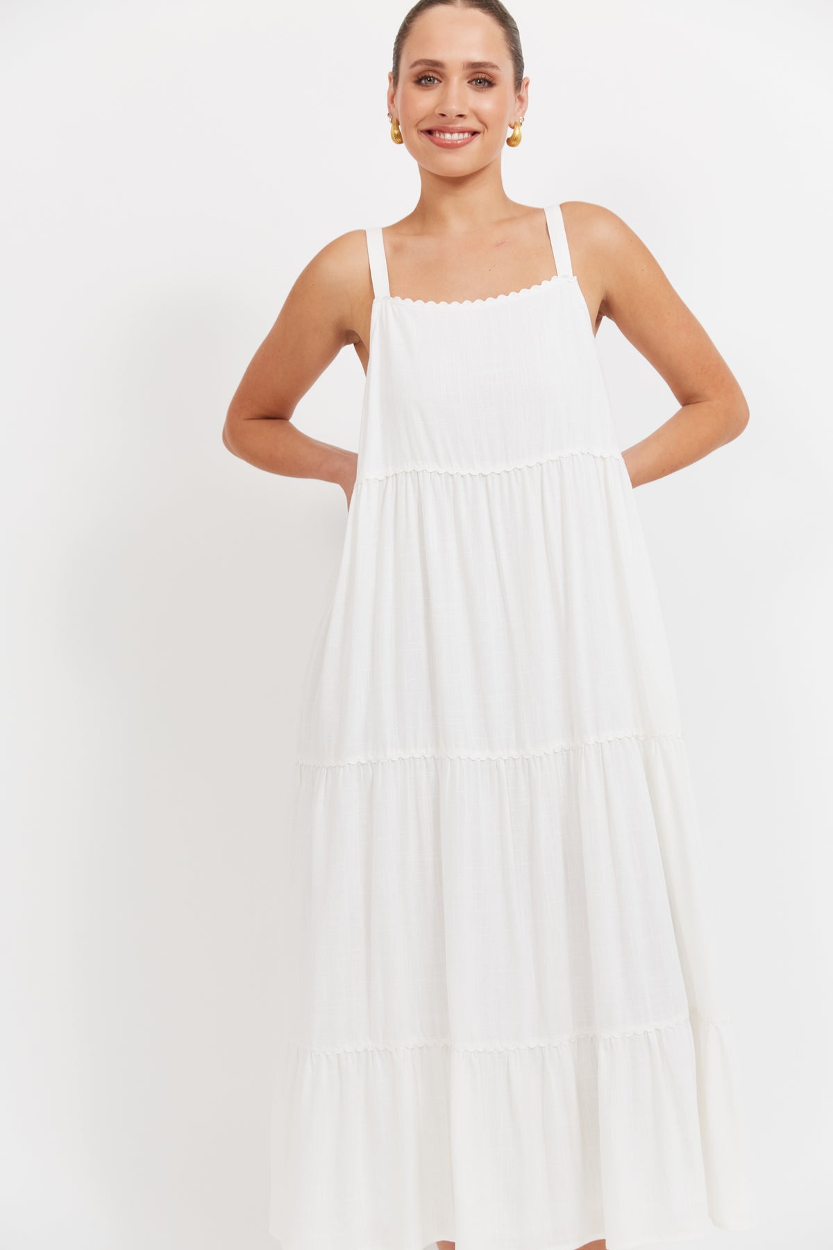 Haven Haiti Tank Maxi Dress White