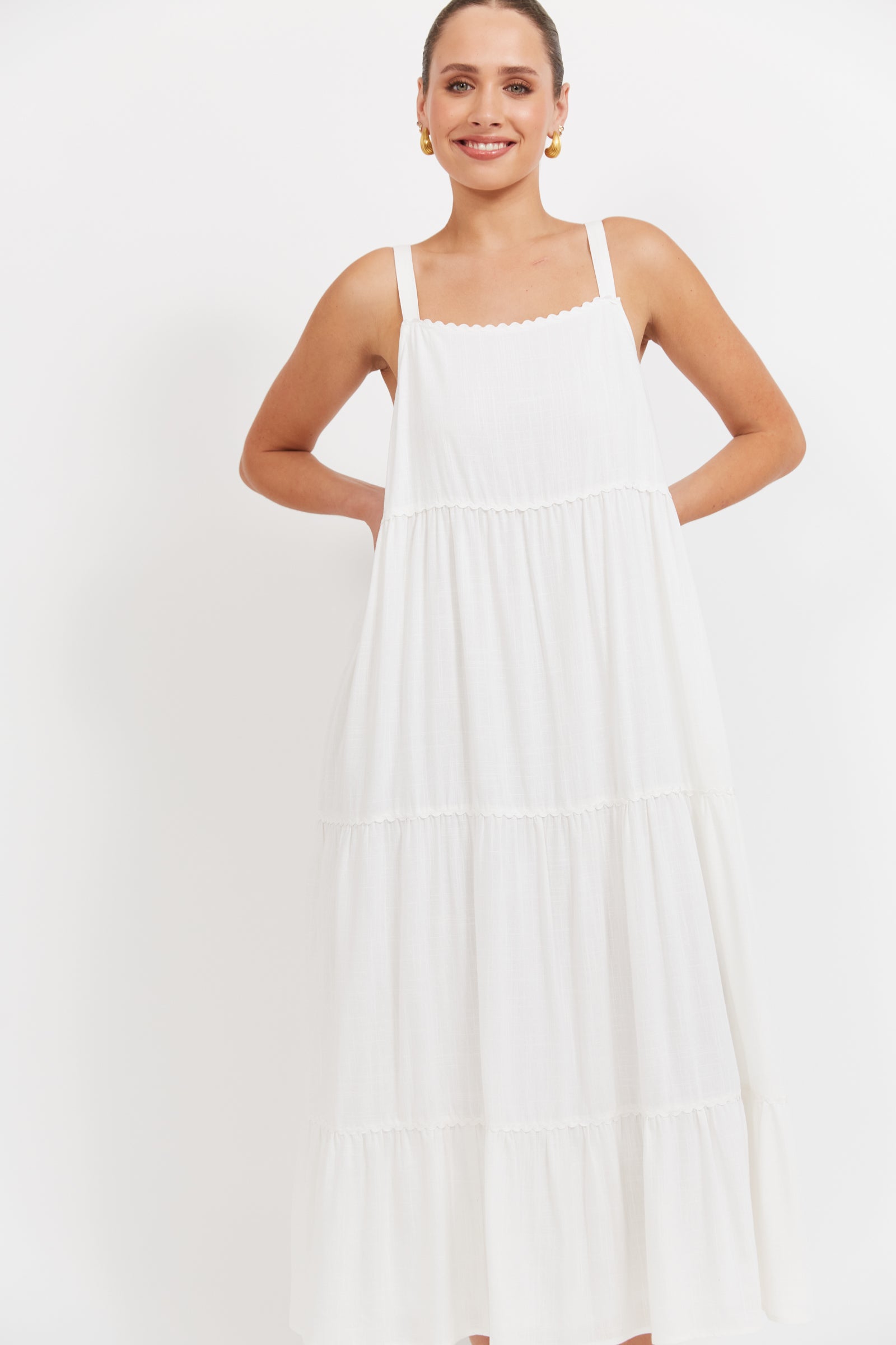Haven Haiti Tank Maxi Dress White