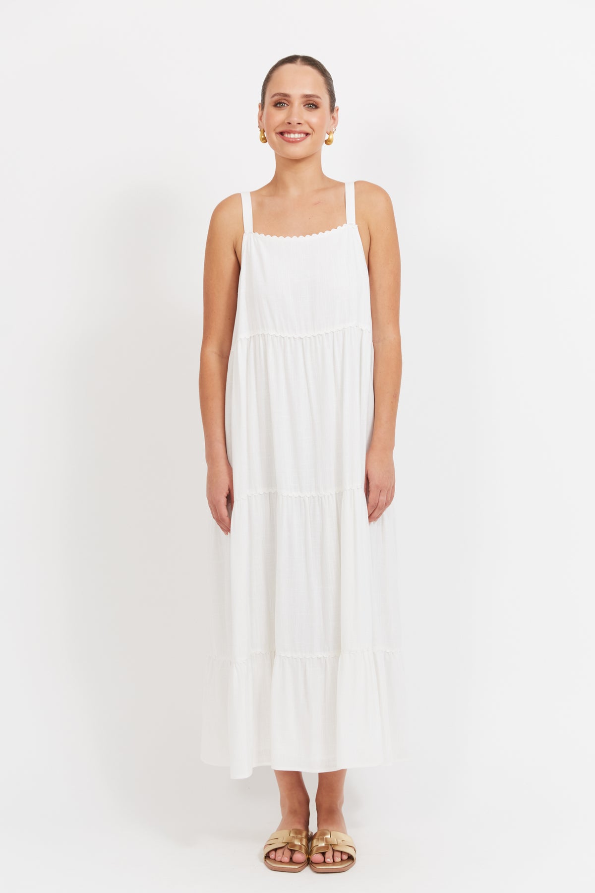 Haven Haiti Tank Maxi Dress White